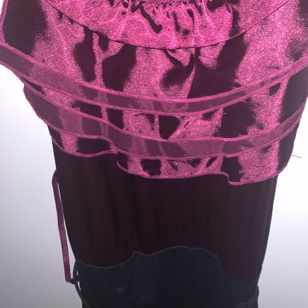 Apt. 9 Sleeveless Ruffle Top Color Block Dress 10 - image 5